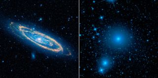WISE Images of Andromeda, Fornax Galaxies
