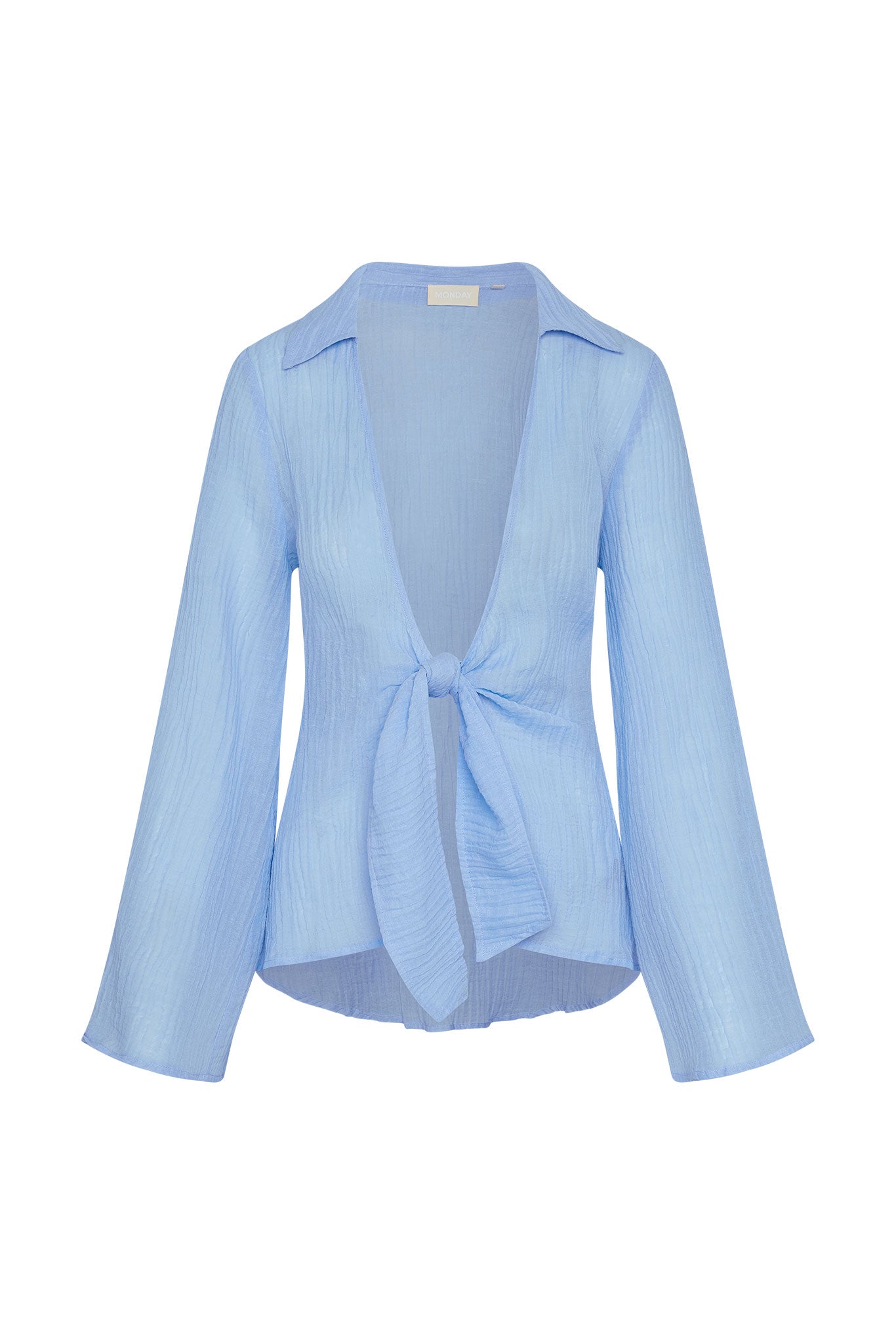 Grenada Tunic - Sky Crinkle Linen - Sky Crinkle / P