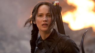 Jennifer Lawrence as Katniss Everdeen in Mockingjay Part 1 Hunger Games