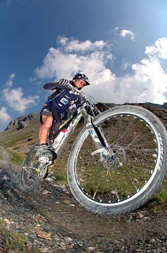 Up close and nasty with Frischi's front wheel