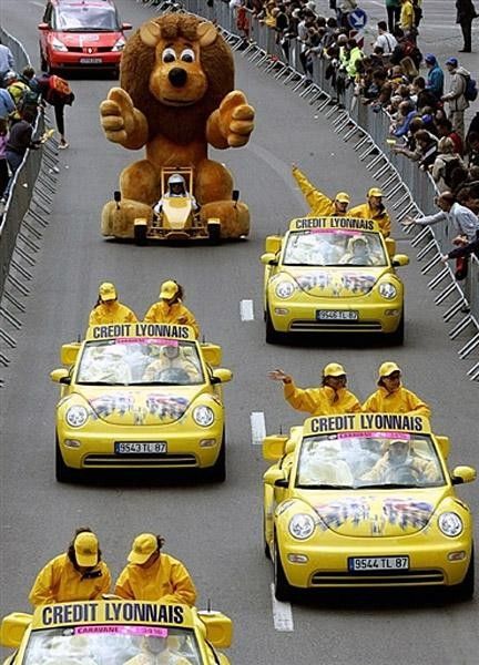 The Tour caravan