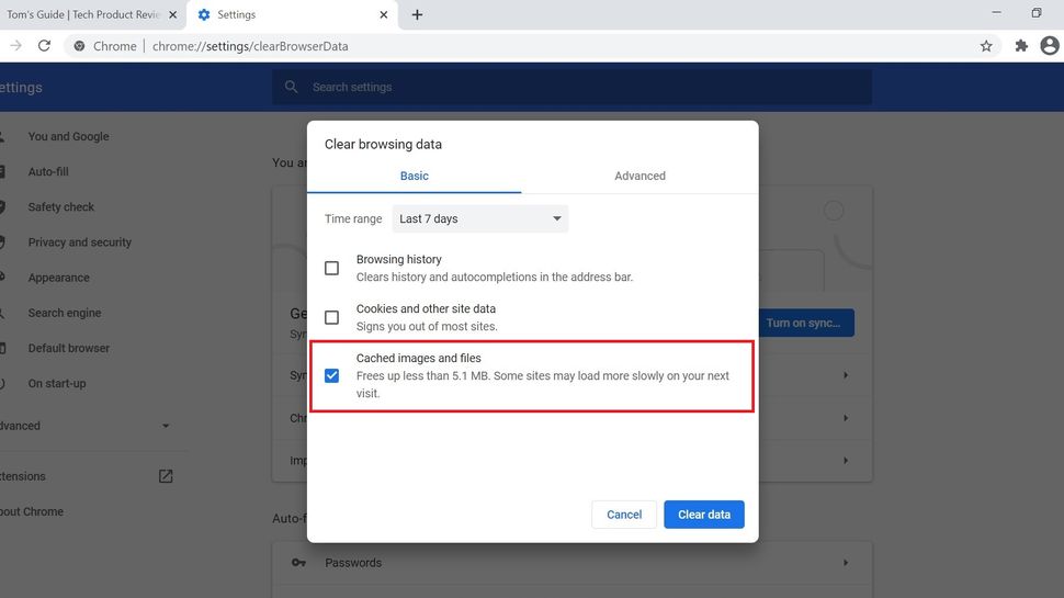 How to clear cache in Chrome | Tom's Guide