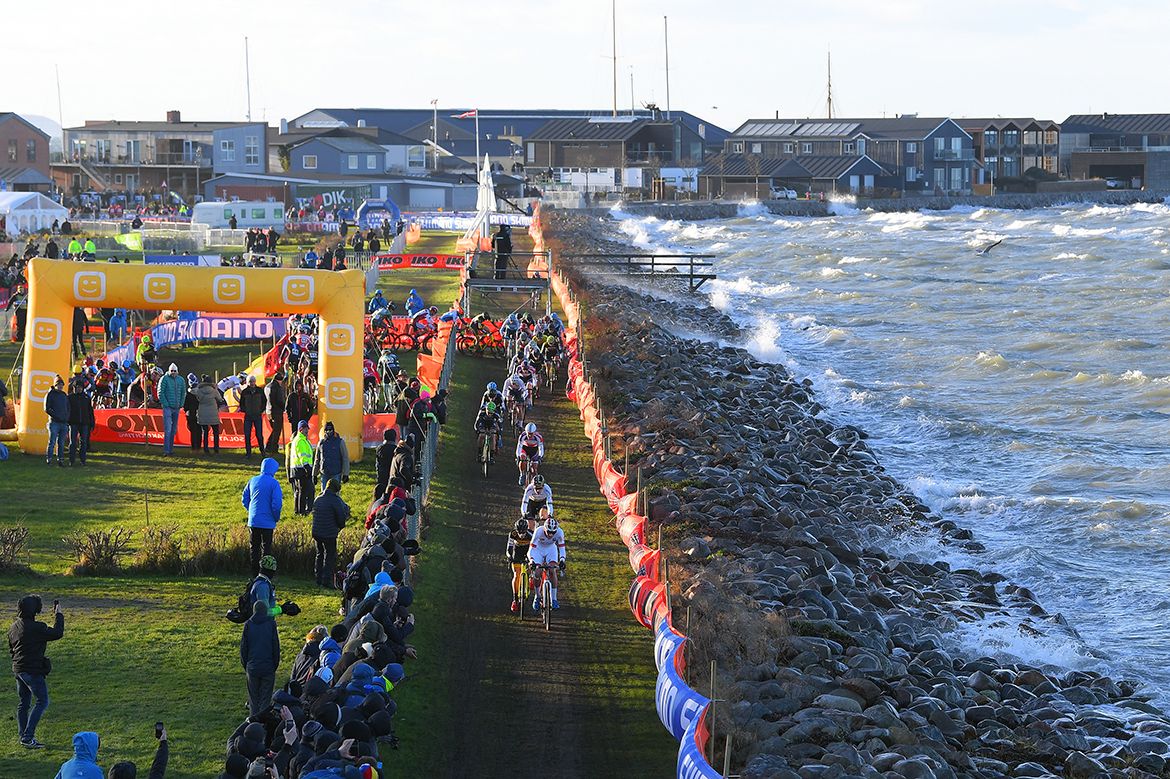 The course in Bogense, Denmark ran along the seashore