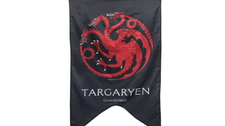 A Targaryen banner in House of the Dragon.