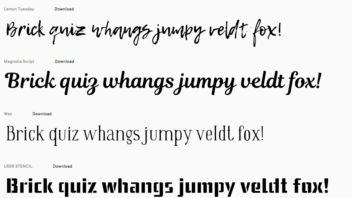 download free fonts: Freeware Fonts Project