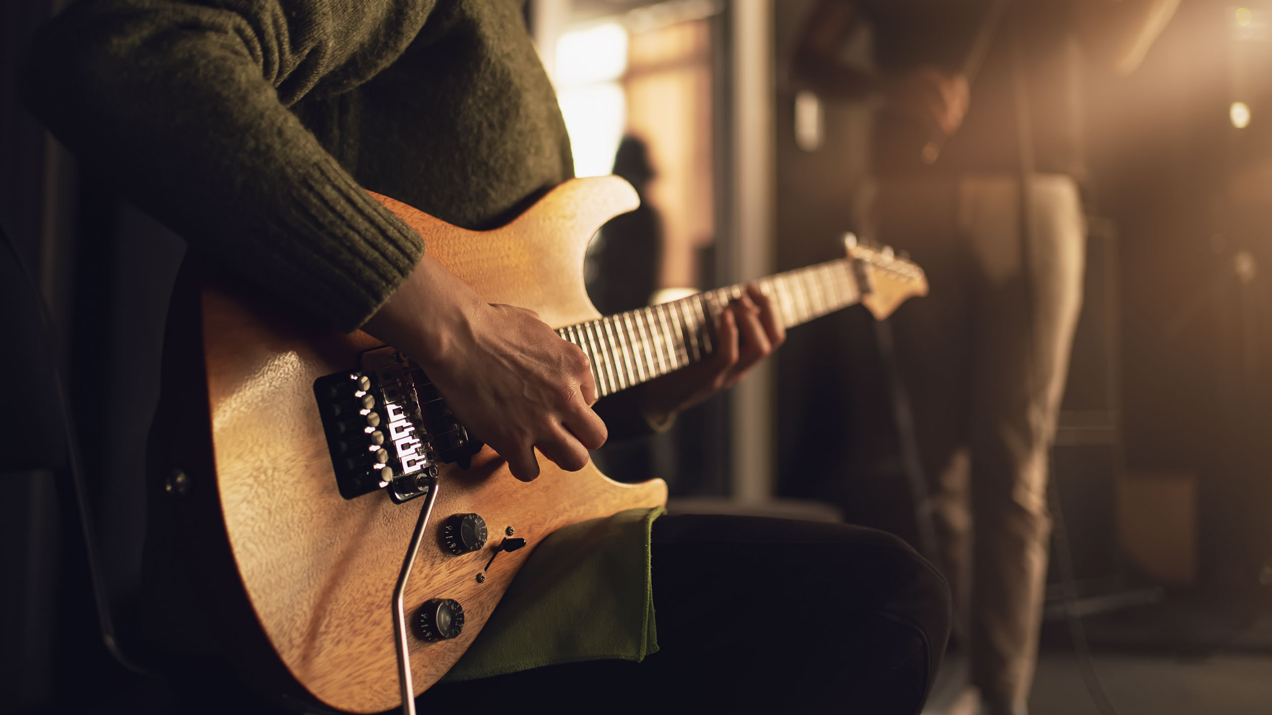 playing music
