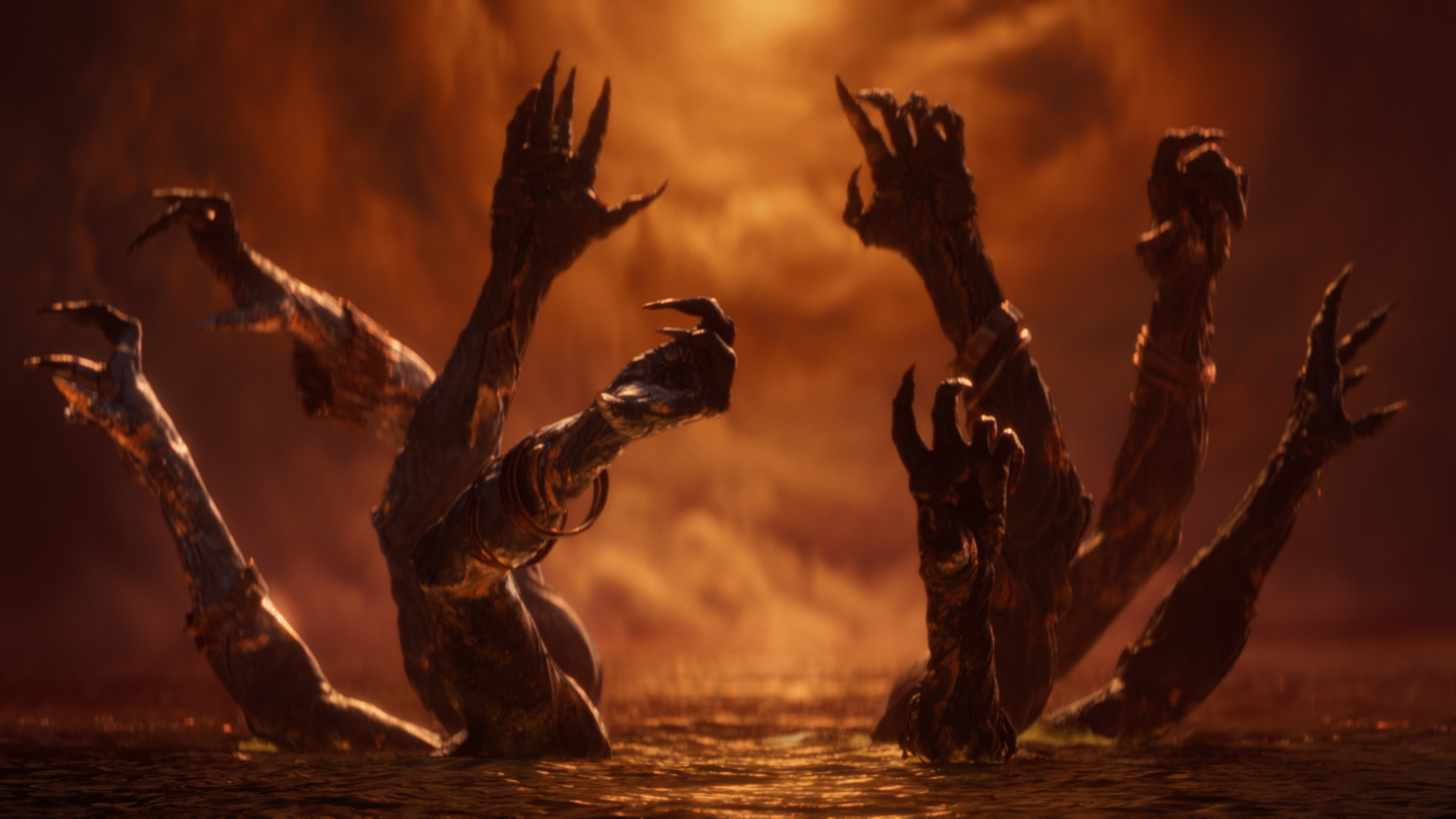 Screenshot from the 2026 sci-fi action game "Saros"