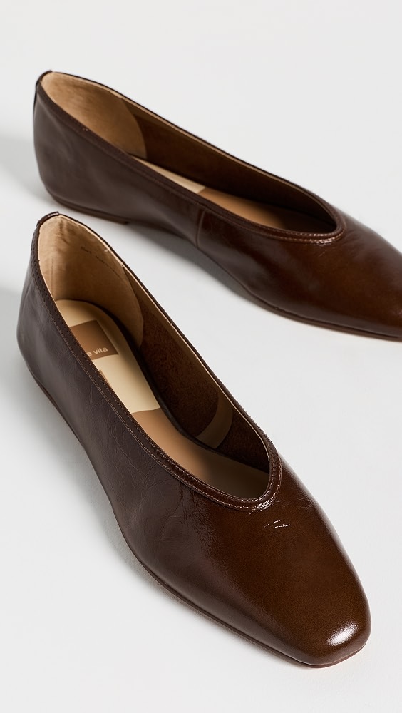 Caret Flats - Russet Leather