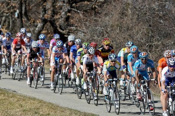 There were plenty of nerves in the peloton today.