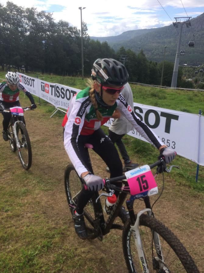 A Swiss rider out on course