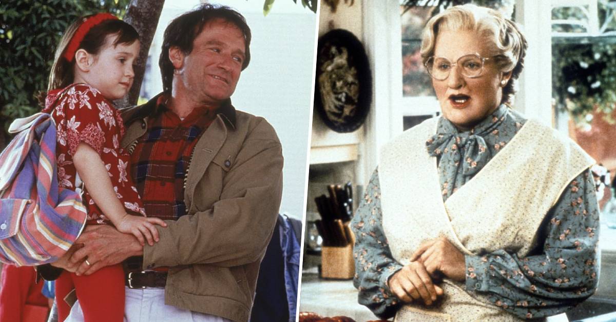 There's 2 million feet of film from the making of Mrs. Doubtfire thanks