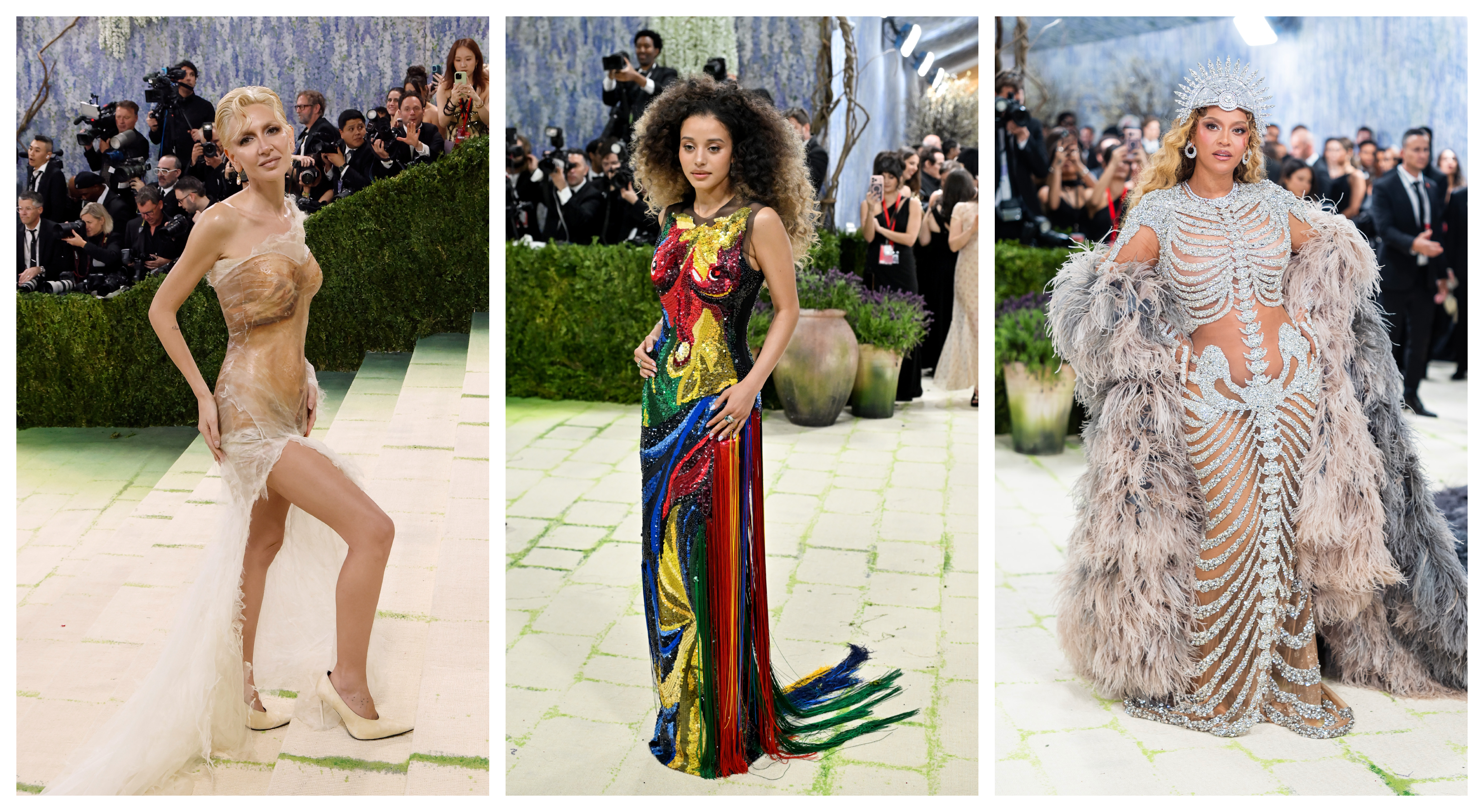 Sabine Getty, Chase Infiniti, and Beyonce at the 2026 Met Gala