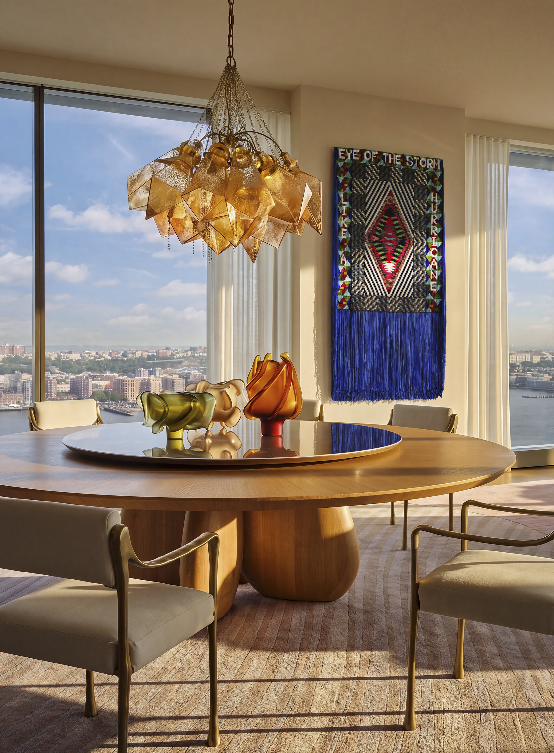 Interior of ambassador Randi Charno Levine apartment in Manhattan, designed by Kelly Behun