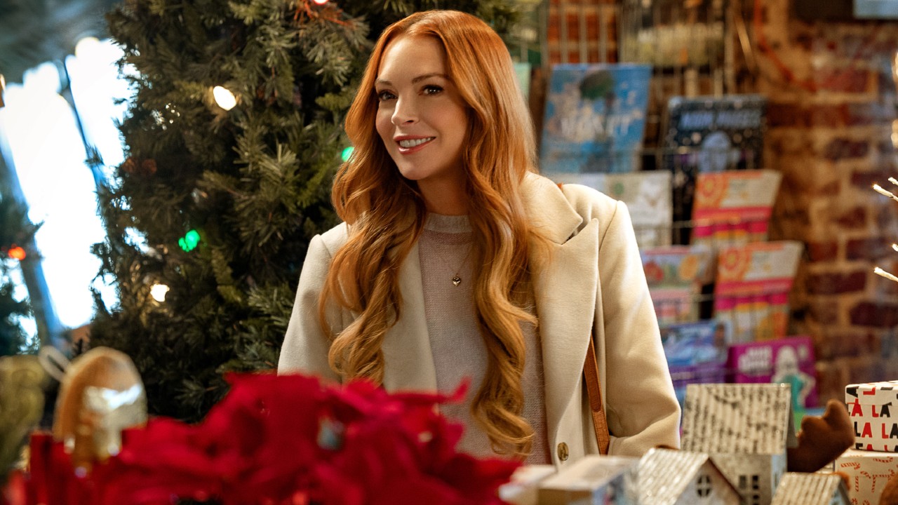 Lindsay Lohan smiling in Our Little Secret. 