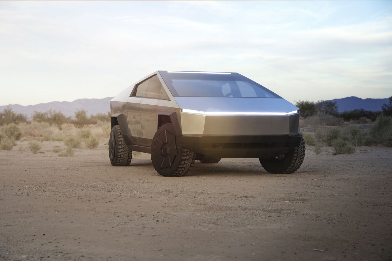 The electric Cybertruck from Tesla, led by SpaceX's Elon Musk, was revealed on Nov. 21, 2019.
