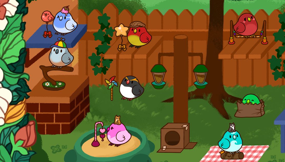 Feed place. Tiny Bird game. Tiny Bird Garden Birds creator.