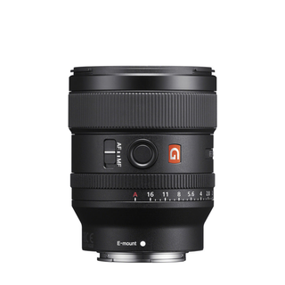 Sony FE 24mm F1.4 GM on a white background