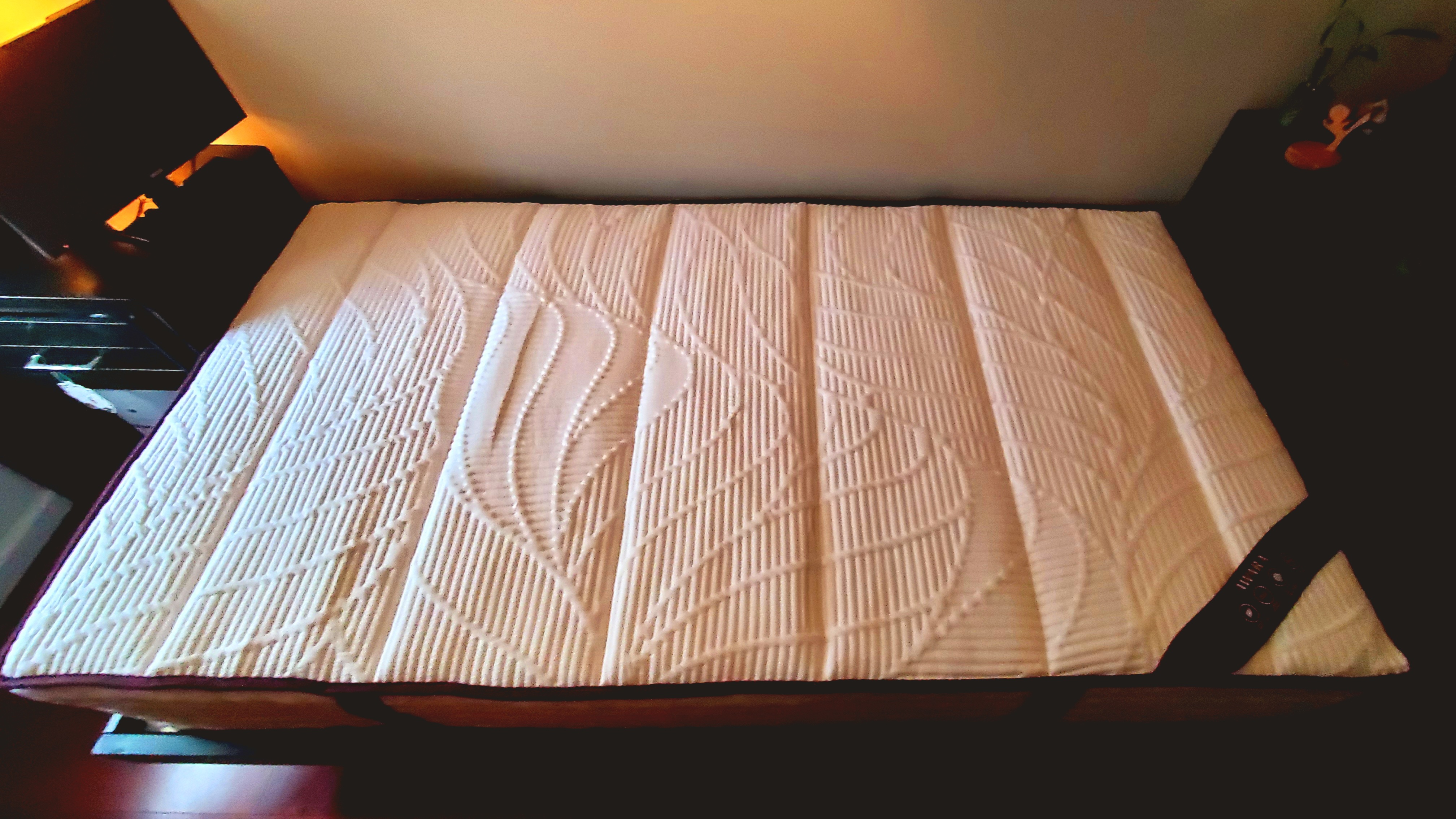 Awara mattress on a twin platform bed