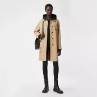 Horseferry Print Cotton Gabardine Car Coat available at Burberry $2,490