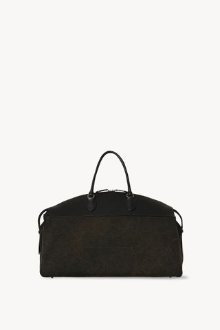 George Duffle in Leather and Denim