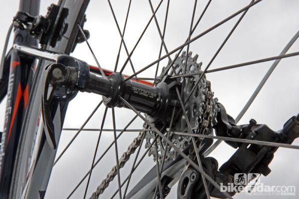 Champion Systems' Edco wheels feature a clever freehub body that works for both Shimano/SRAM and Campagnolo cassettes with no swapping required.
