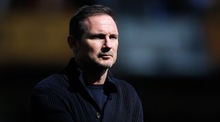 Chelsea manager Frank Lampard reacts during the Blues' 1-0 loss to Wolves at Molineux.