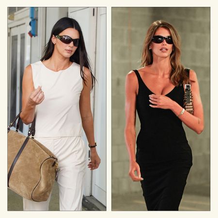 Kendall Jenner and Kaia Gerber wearing Side Eye sunglasses.