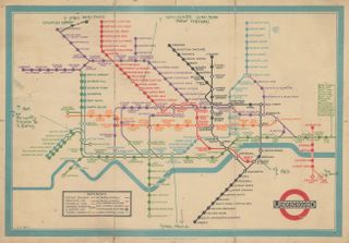 Unpublished Proof of Harry Beck’s 1933 First Edition Tube Map, Harry Beck, 1932