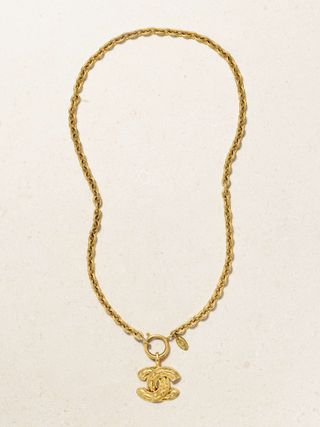 Engraved Gold-Plated Necklace