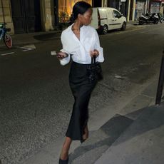 Sylvie Mus wearing elevated basics. 