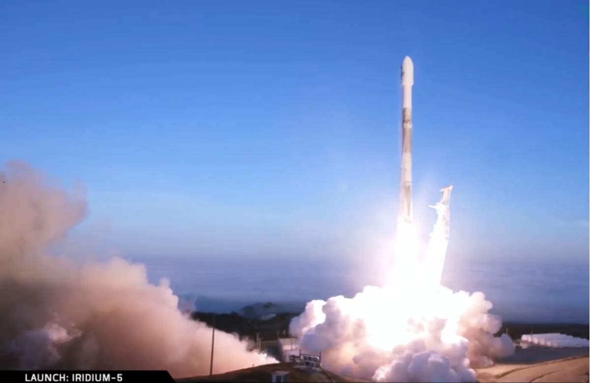 A SpaceX Falcon 9 rocket launched 10 Iridium Next satellites from Space Launch Complex-4E at Vandenberg Air Force Base on Friday, March 30, 2018.