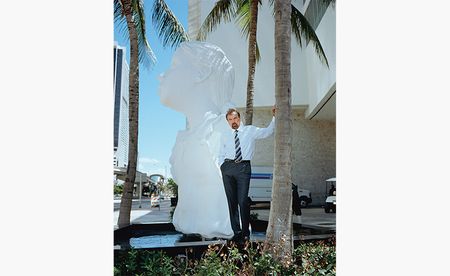 Jorge Pérez outside his Related Group office in Miami