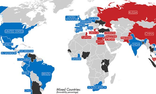 This Map Shows Which Countries Prefer China Over The United States This Map Shows Which Countries Prefer China Over The United States