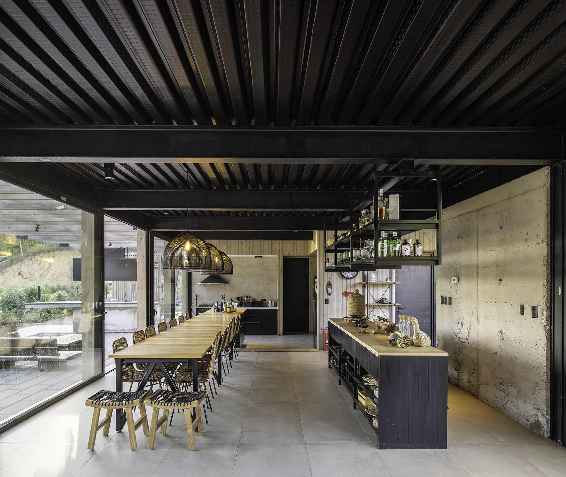 timber structure Chilean holiday home