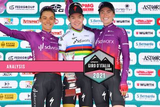 SD Worx claimed 1-2-3 as Anna van der Breggen soloed to victory ahead of her teammates Ashleigh Moolman Pasio and Demi Vollering