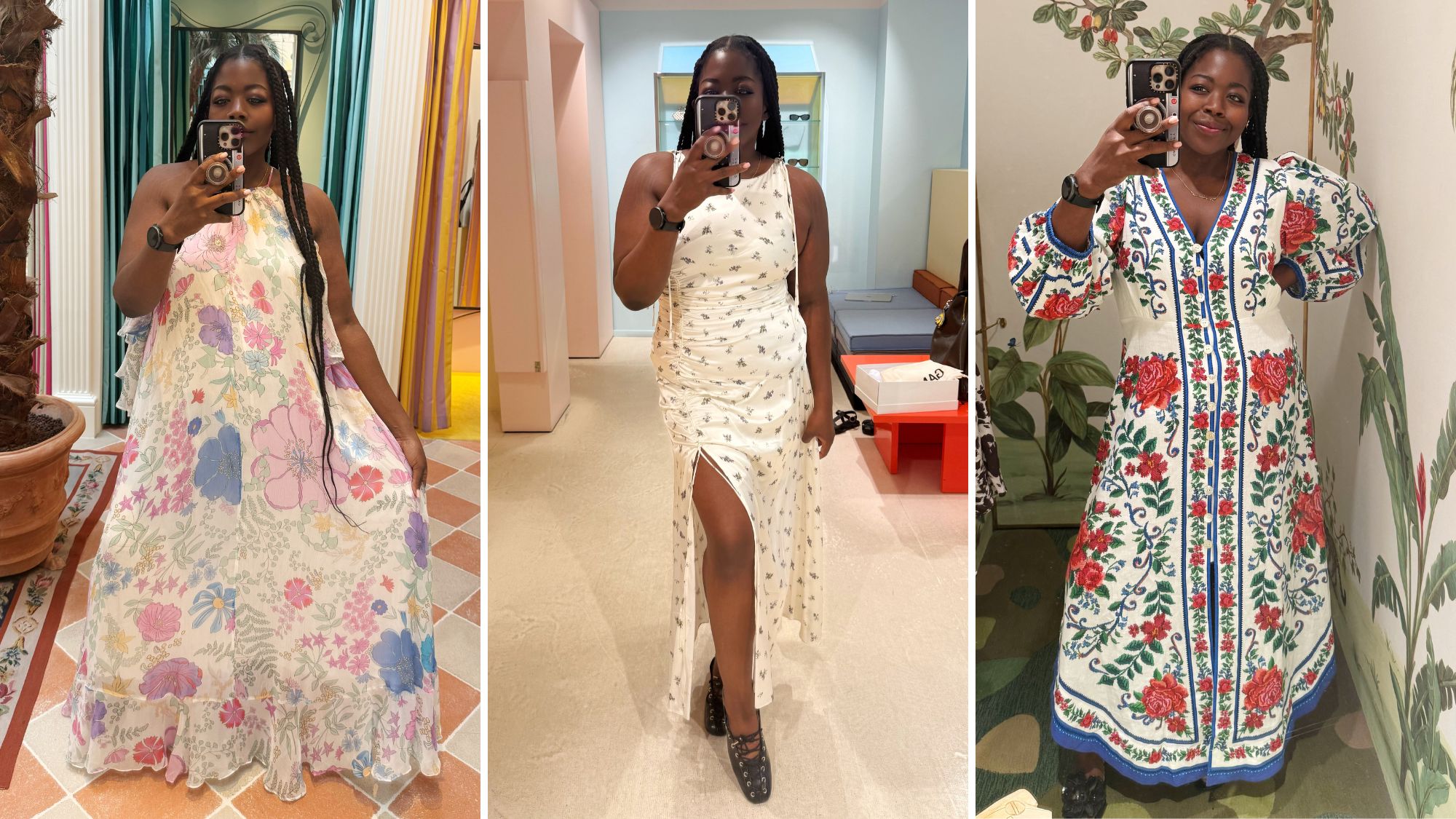 stephanie yeboah tries on plus size summer events dresses