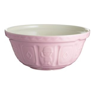Pink bowl with white background