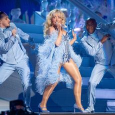 Sabrina Carpenter performs onstage at the 67th annual GRAMMY Awards on February 02, 2025 in Los Angeles, California.