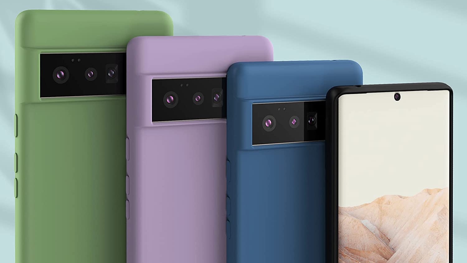 Feitenn Silicone Case for Pixel 6 Pro has colorful options