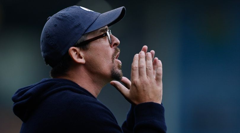 Joey Barton during a game between Bristol Rovers and Shrewsbury in September 2023.