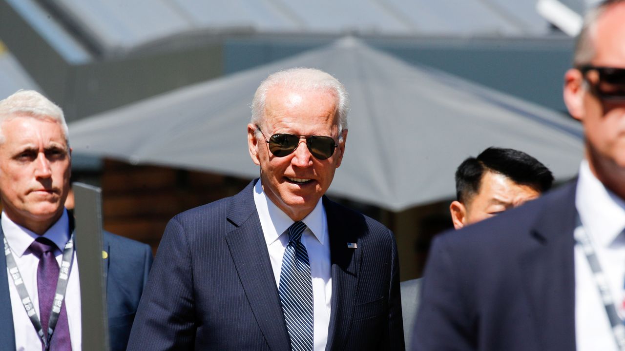 Joe Biden during the G7 summit in Cornwall