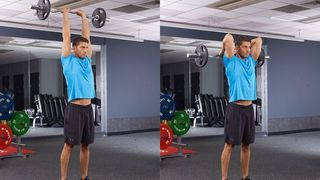 EZ-bar overhead triceps extension