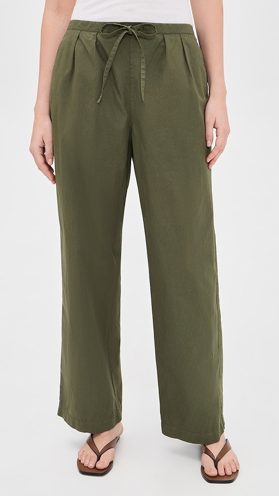 Hudson Pant in Cotton Twill - Dried Basil