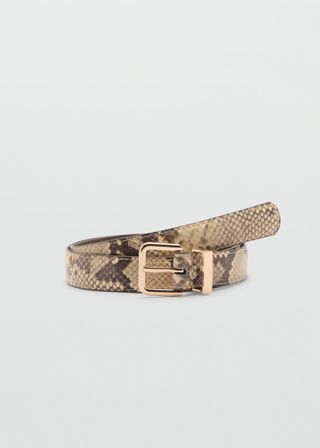 Snake-Effect Belt - Women | Mango Usa