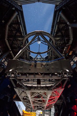 Interior of ESO's Very Large Telescope Unit Telescope 3