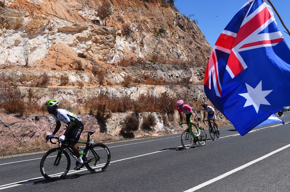 Will Clarke (EF Education Frist-Drapac) flew the flag for Australia in the break