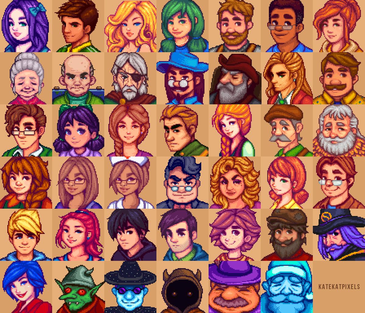 Stardew Valley portrait overhaul mod reworks all character expressions.