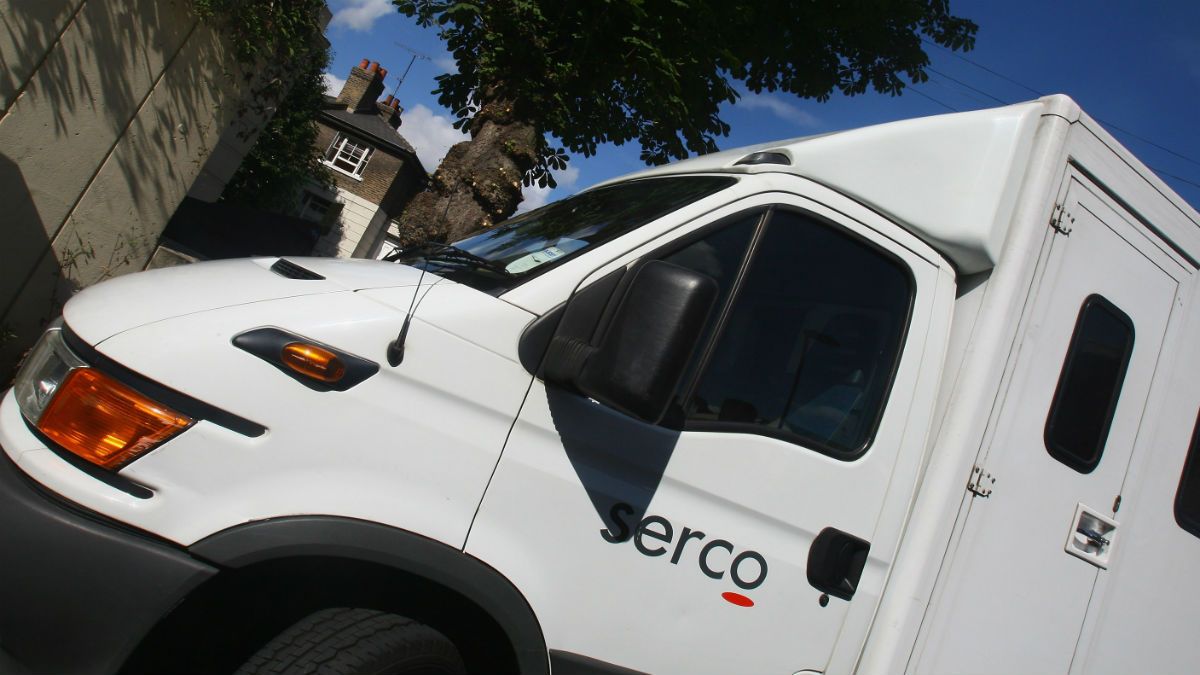 Serco prison van