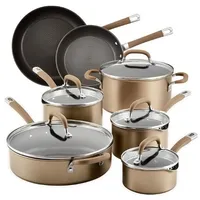 Circulon  Premiere Professional Hard Anodized Nonstick Cookware Induction Pots and Pan, 12 piece