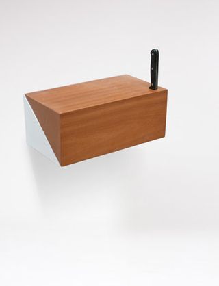 Raw wooden box with white background
